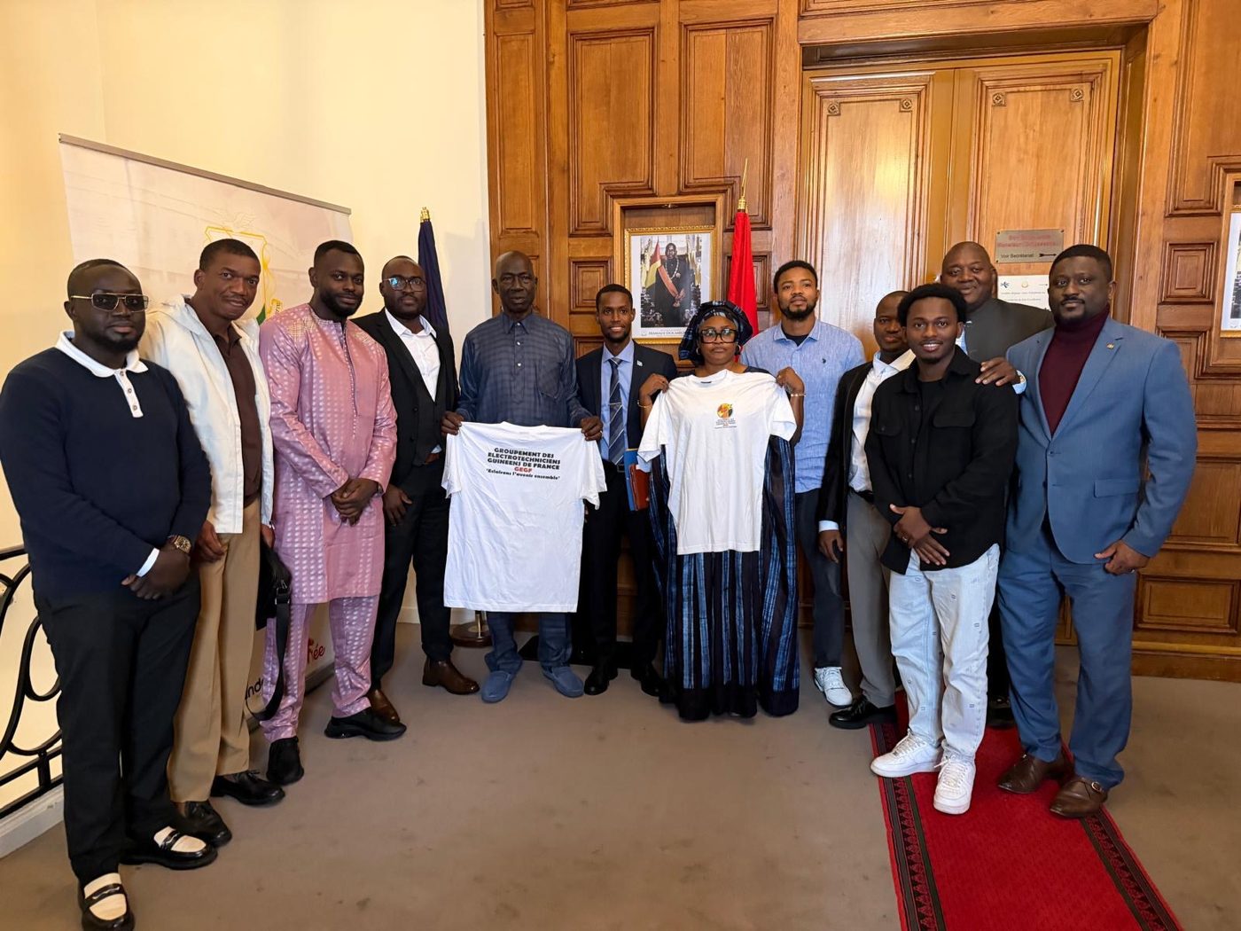 La délégation du GEGF à l’Ambassade de Guinée en France, le 15 octobre 2026.